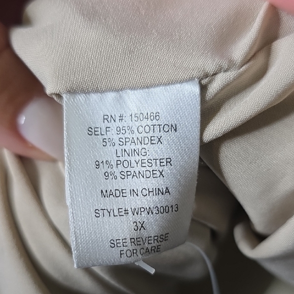 41 Hawthorn Plus Size 3X Women's Navy Trench Coat Top NWOT - Picture 8 of 9